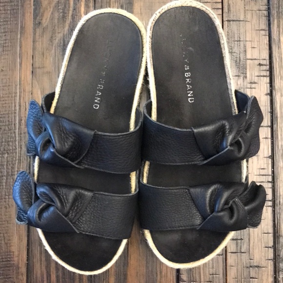 Lucky Brand Izbremma Leather Knot Espadrilles - Picture 3 of 13